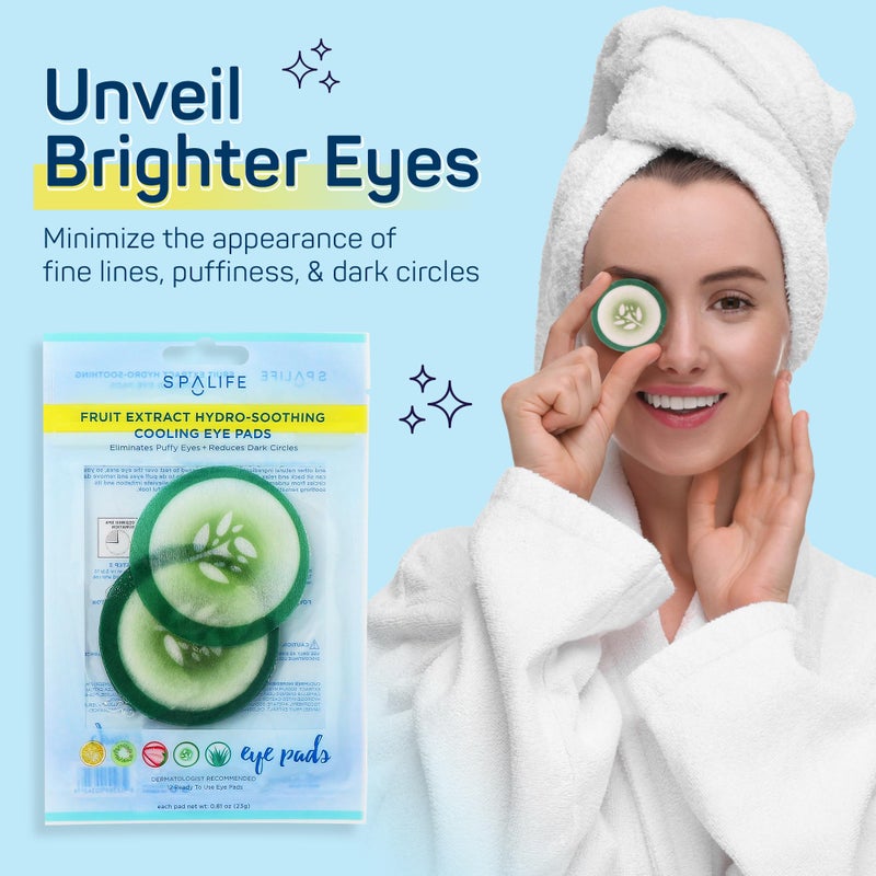 SpaLife Cucumber Korean Eye Patches | Dark Circles & Puffy Eyes Treatment | Nourishing Cucumber Eye Pads with Korean Skincare Extracts | Eye Mask for Puffy Eyes Daily Depuffing Eye Patches | 48 Count - Image 2