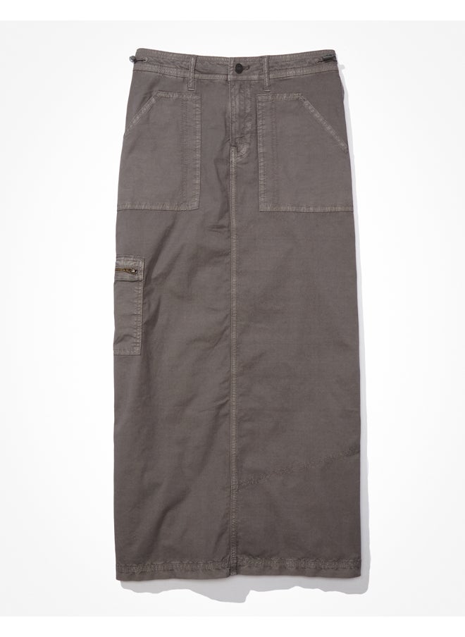 American Eagle - AE Snappy Low-Rise Cargo Maxi Skirt - Image 1