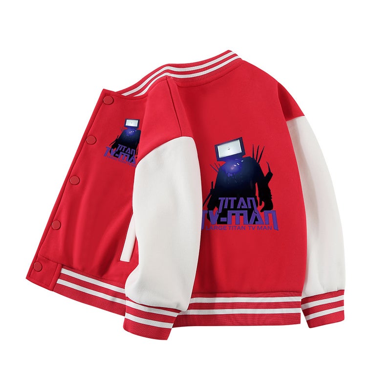 Boys' Jacket Model Surveillance Person Clothing Children'S Versatile Top For Older Children Autumn Baseball Jacket - Image 5