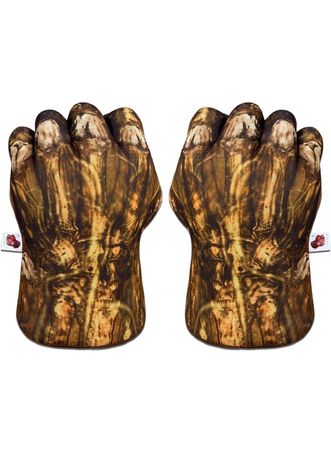 Boxing Gloves Green Fist Zong Ba Boxer Spider Fist Great Xia Fist Zong Ke Gloves Toy Outlet-Color:Zongba Grey Fist-Height:Single Right Hand  - Image 1
