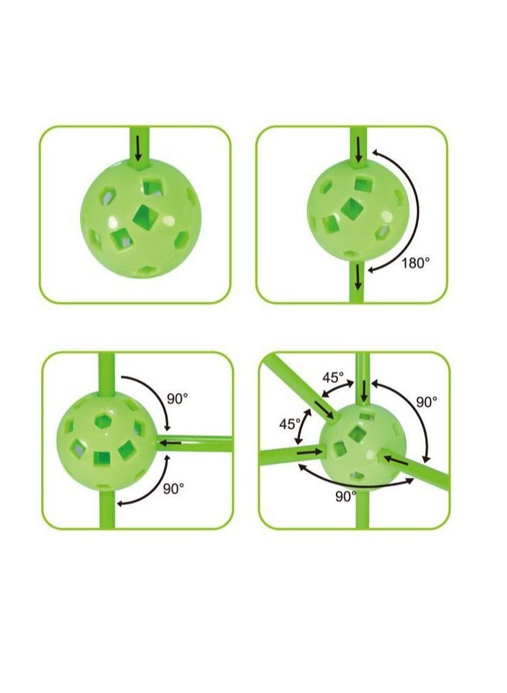 NIBEMINENT Puzzle fort building kit DIY children's tent building play house toy building block tent WITHOUT Tent cloth - Image 2