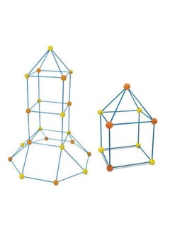 NIBEMINENT Puzzle fort building kit DIY children's tent building play house toy building block tent WITHOUT Tent cloth  - Image 4