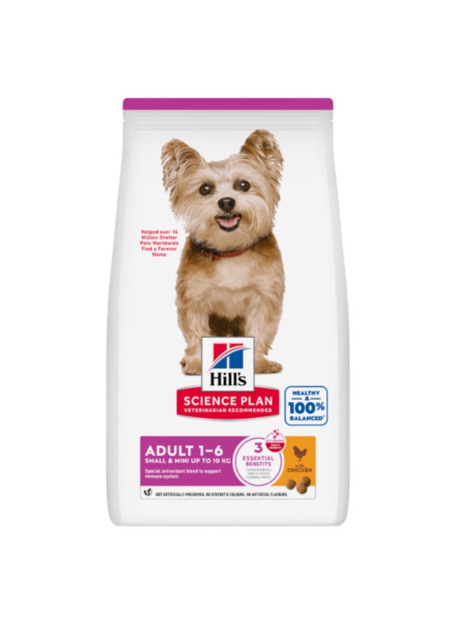 Hills Hill’s Science Plan Small & Mini Adult Dog Food With Chicken (3kg) - Image 1