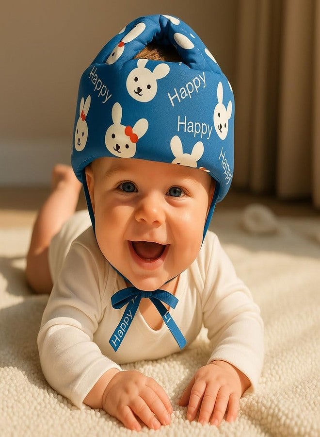 S-SQUARE Baby Helmet for Crawling Walking Baby Head Protector - Head Protection for Infant Baby No Bumps and Soft Cushion Safety Headguard I Toddler Inflatable Helmets (Blue) - Image 2