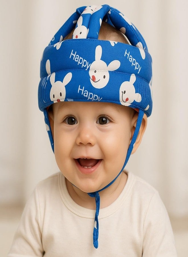 S-SQUARE Baby Helmet for Crawling Walking Baby Head Protector - Head Protection for Infant Baby No Bumps and Soft Cushion Safety Headguard I Toddler Inflatable Helmets (Blue) - Image 1