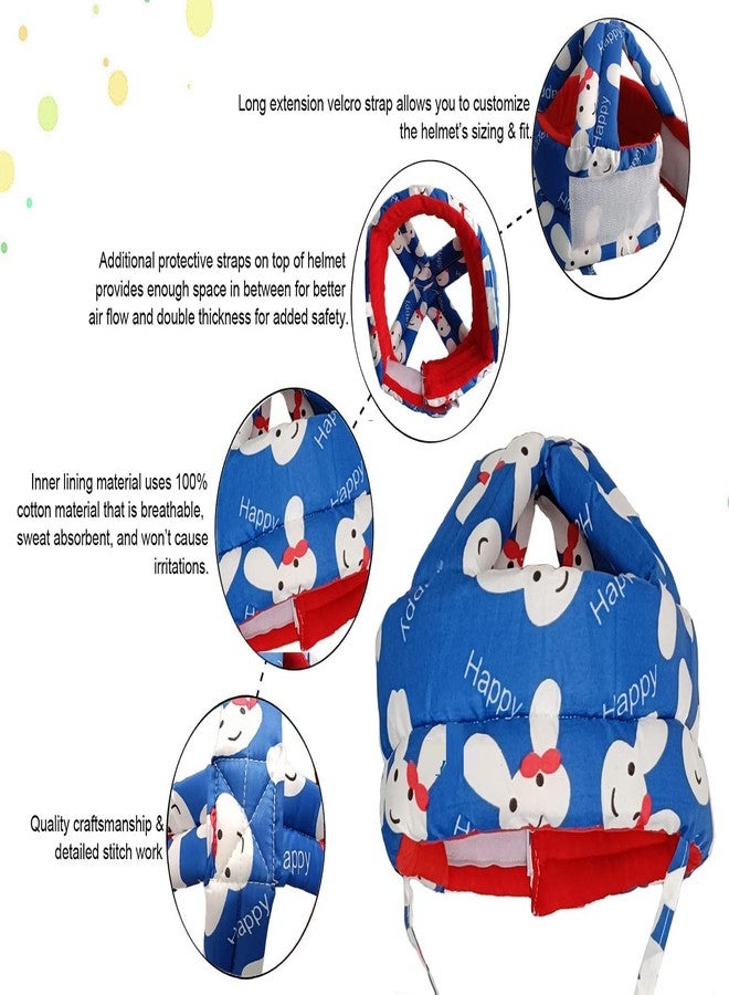 S-SQUARE Baby Helmet for Crawling Walking Baby Head Protector - Head Protection for Infant Baby No Bumps and Soft Cushion Safety Headguard I Toddler Inflatable Helmets (Blue) - Image 5