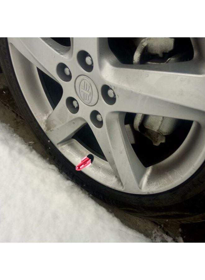 NIBEMINENT 4-Piece Rocket Style Car Tire Valve Cap  - Image 4