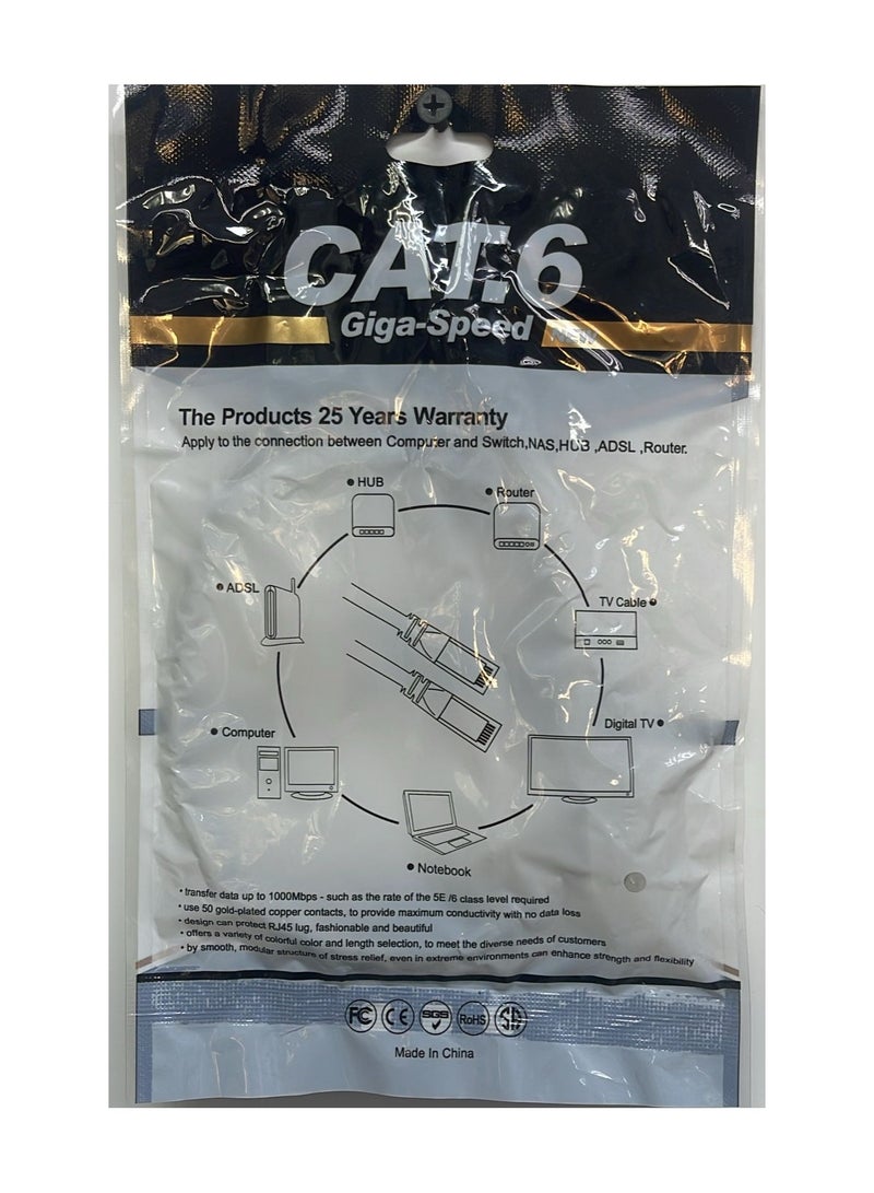 0.5m Cat 6 LAN Cable – Suitable for Routers, Switches, PCs  - Image 2