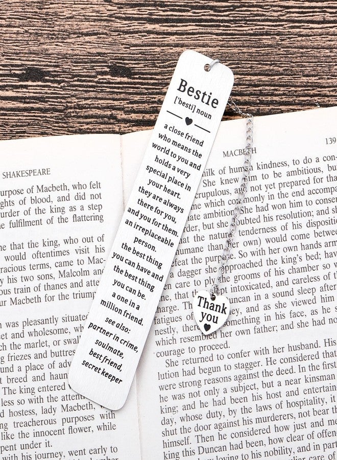 Fleure Esme Best Friends Bookmark Gifts for Women Best Friend Friendship Gifts for Women Adult Teens Friends Sentimental Gifts for Best Friend Birthday Long Distance Friendship Gifts for Women Female Friend Gift - Image 5