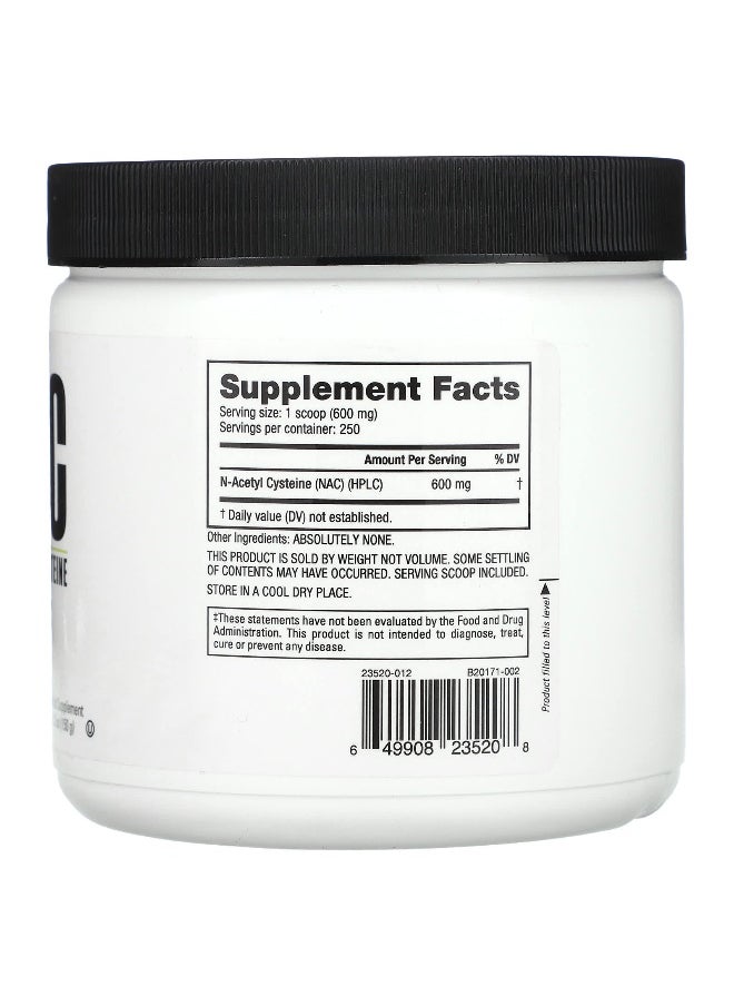 NutraBio NutraBio, NAC, N-Acetyl Cysteine, 5.3 oz (150 g)  - Image 2