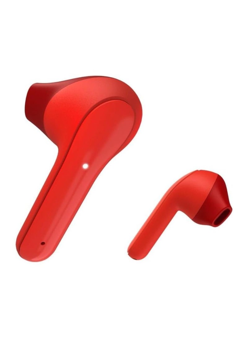 هاما Hama 184075 Freedom Light Bluetooth True Wireless Earbuds, Red - Image 5