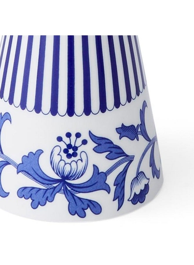 سبود شجيرات سبود الإيطالية ذات الشكل المخروطي الأزرق | شجيرات ديكور منزلي بنقش إيطالي أزرق مميز | مصنوعة من البورسلين الفاخر (٨ بوصات) - Image 4