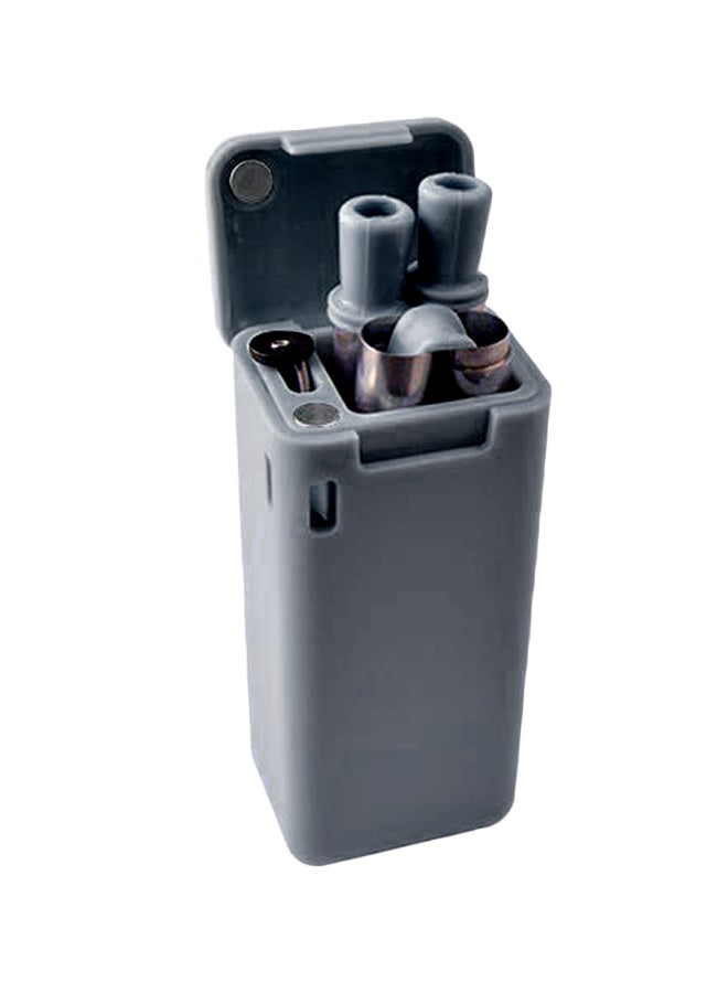 Foldable Straw With Storage Box Grey 7.60 x 3 x 3.50cm - Image 1