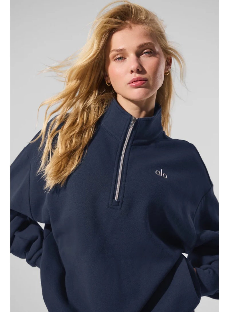 Alo Yoga Accolade 1/4 Zip-up Sweatshirt - Image 1