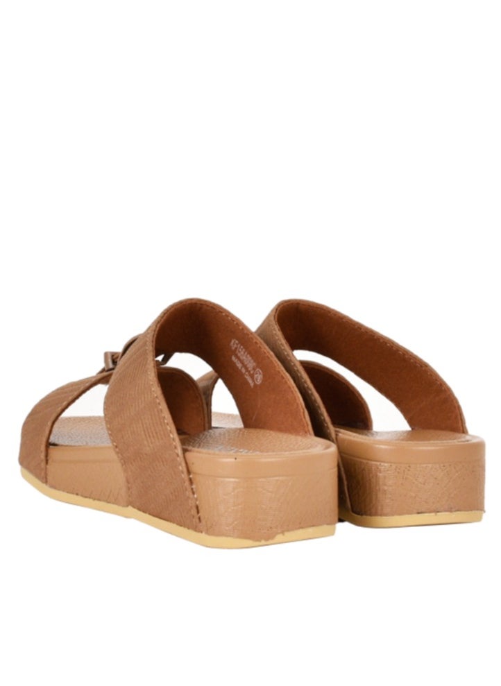 Ferrini - Kids Ferrini buckle embellishment Arabic Sandals Khaki - Image 1