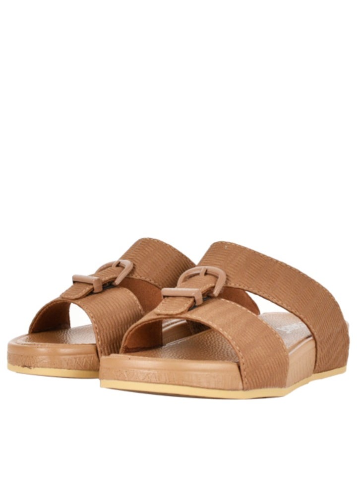 Ferrini - Kids Ferrini buckle embellishment Arabic Sandals Khaki - Image 1