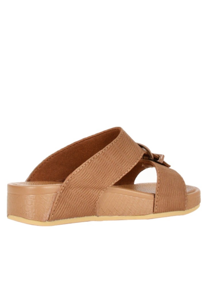 Ferrini - Kids Ferrini buckle embellishment Arabic Sandals Khaki - Image 1