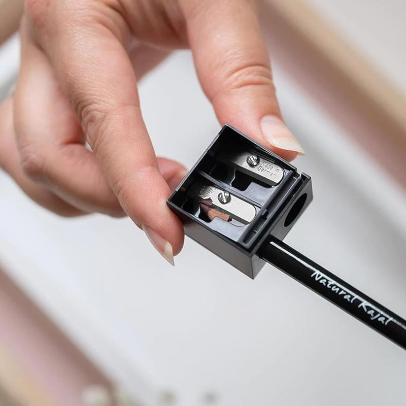 Benecos - double sharpener for cosmetic pencils - with integrated cleaning spatula - Image 2