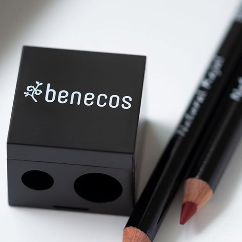 Benecos - double sharpener for cosmetic pencils - with integrated cleaning spatula - Image 3
