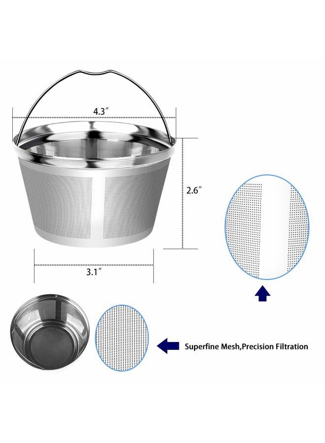 RUOYING Eco-Sopure Reusable Basket-Style Permanent Coffee Filters, Perfect Fit 8-12 Cup Mr. coffee, Black and Decker Basket-Style Coffee Maker Filters and Replace Basket Paper Filters (Black and Decker) - Image 3