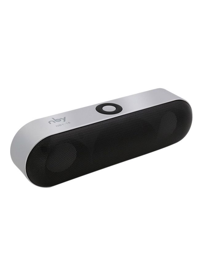 NIBEMINENT Portable Bluetooth Speaker Silver Grey/Black - Image 1