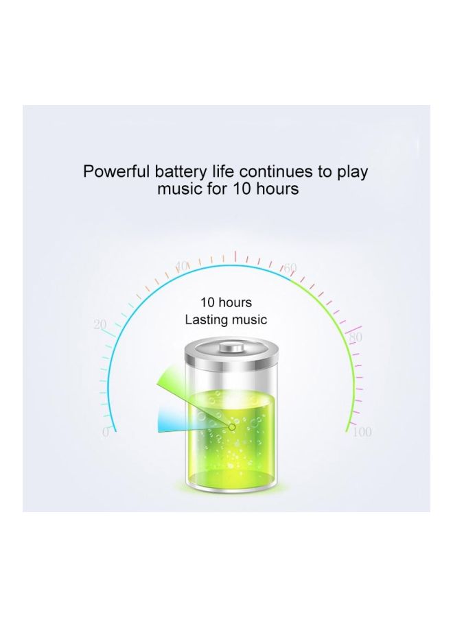 NIBEMINENT Portable Bluetooth Speaker Silver Grey/Black - Image 4