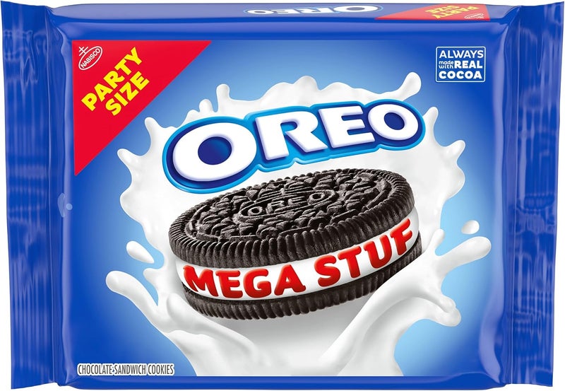 OREO Mega Stuf Chocolate Sandwich Cookies, Party Size - Image 1