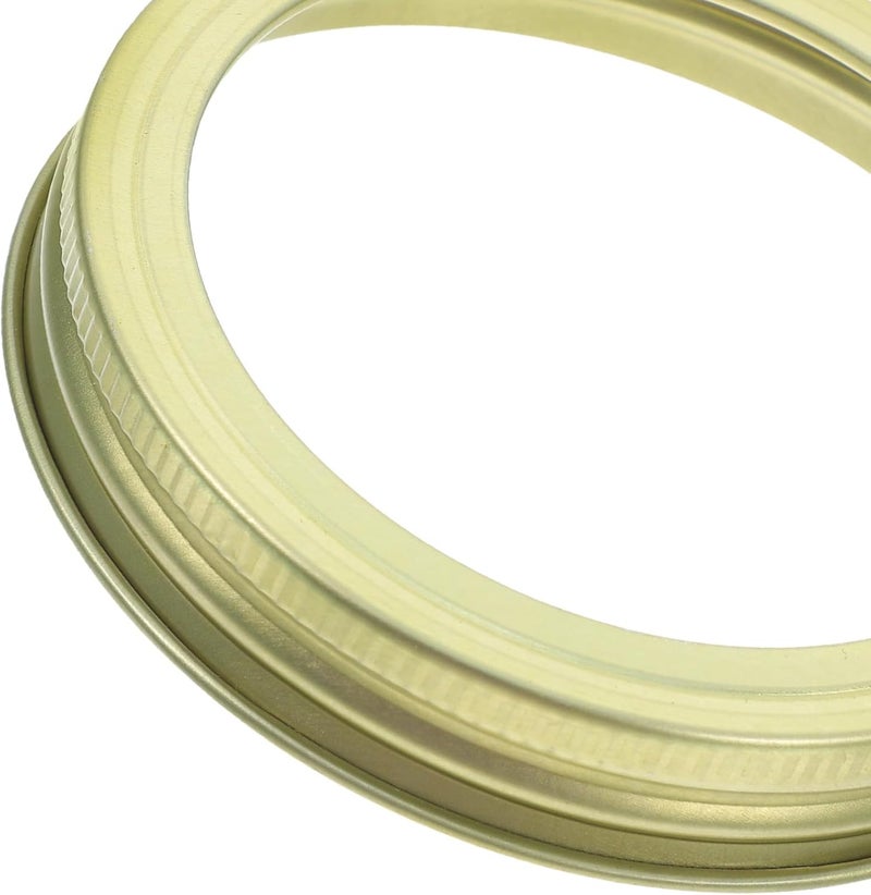 20pcs 86mm Wide Mouth Mason Jar Rings Metal Bands Tinplate Canning Jar Lid Replacement Bulk Pack for Food Storage and Preserving - Image 3