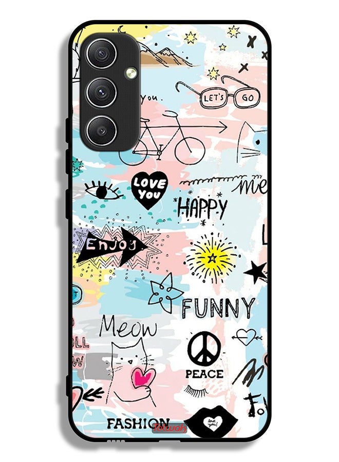 Tolwak Samsung Galaxy A34 5G Protective Case Cover Love You Tags - Image 1