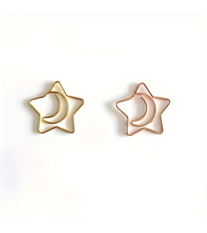 Rabbit Shaped Paper Clips Set Of Two Colors Creative Office And Bookmark Clips - Image 5