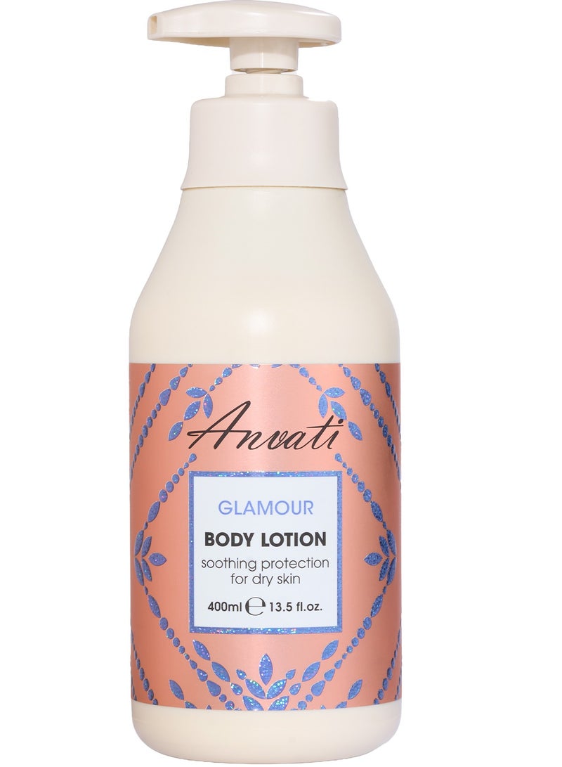 Anvati Glamour Body Lotion with Shea Butter – Whitening & Brightening Lotion with Vitamin B5, Aloe Vera & Shea Butter Moisture - Beauty & Skin Lotion for All Skin Types – 400ml - Image 1