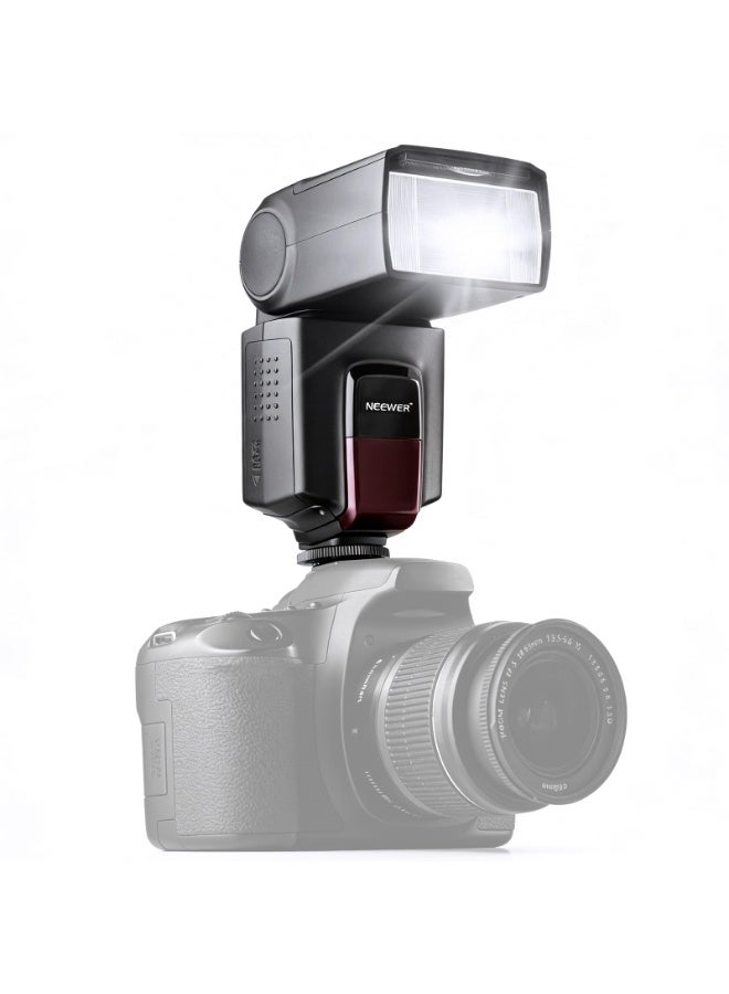 نيوير فلاش NEEWER TT560 لكاميرات DSLR (Canon/Sony/Nikon/Panasonic/Fuji) بقاعدة حذاء ساخن عالمية أحادية التلامس، متوافق مع Sony ZV1 (ليس ZV-1F)، بدون خاصية TTL. - Image 4