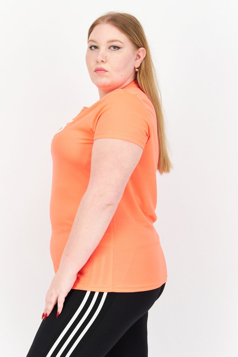 asics Women Sportswear Fit Short Sleeve Training T-Shirt, Fiery Flame - Image 3