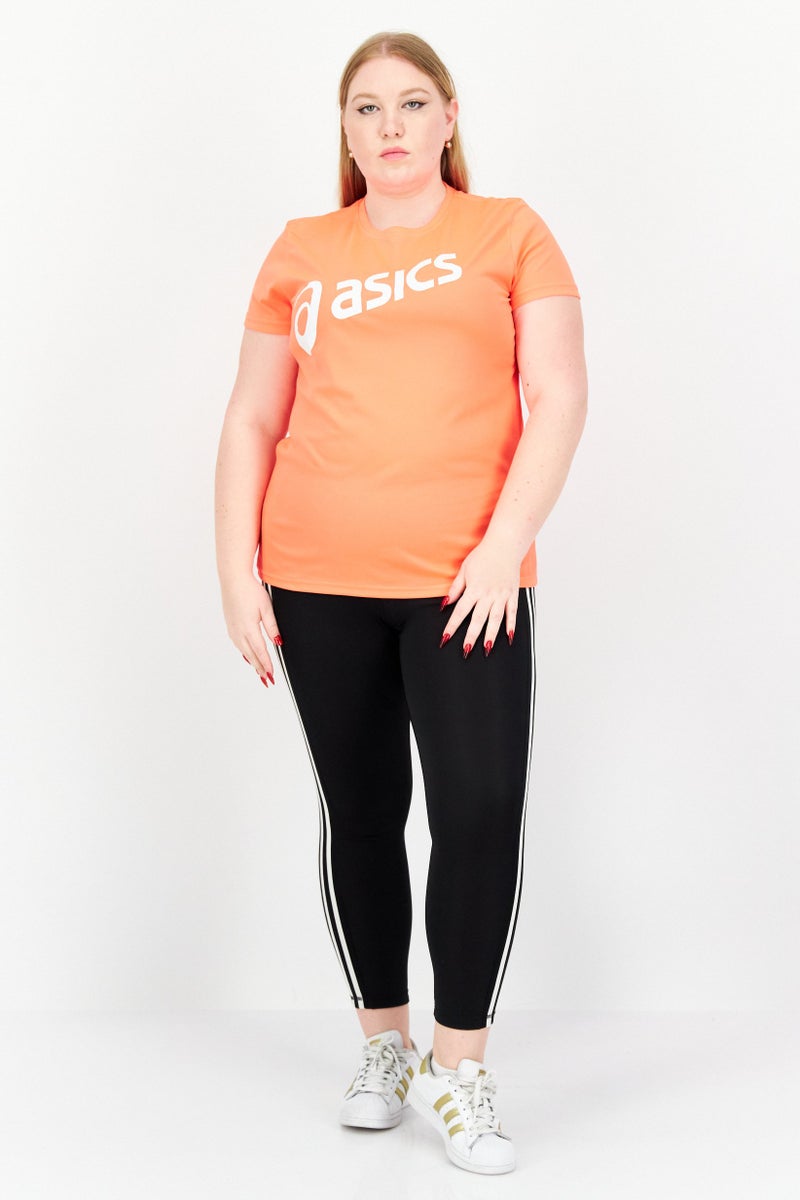 asics Women Sportswear Fit Short Sleeve Training T-Shirt, Fiery Flame - Image 2