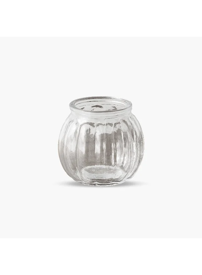 Home Box Kler Clear Glass Tealight Holder - 8x8x7 cm