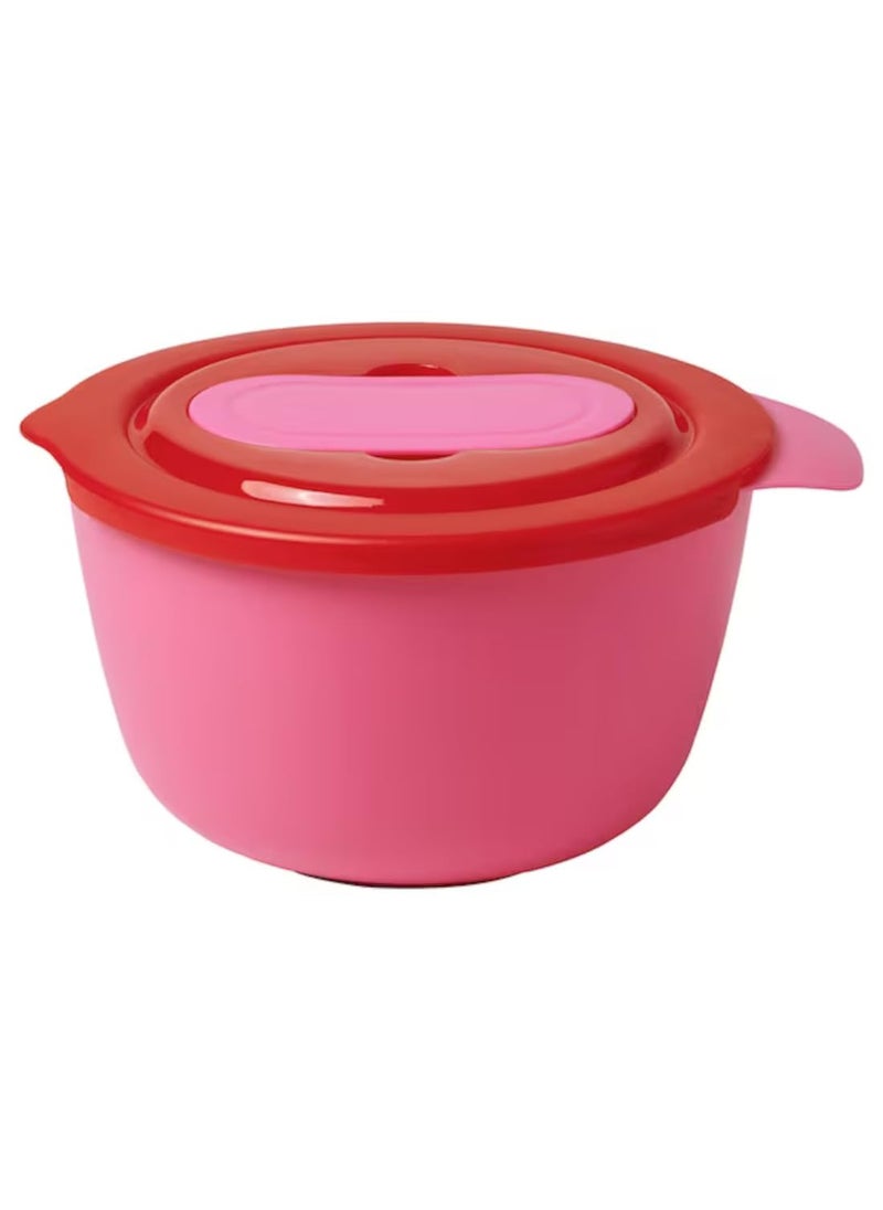 Graidient span Graidient span ikeaTABBERAS Mixing Bowl with lid Pinkred  - Image 1