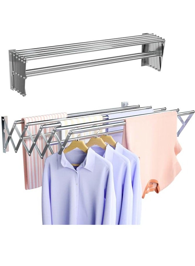 Wall-Mounted Expandable Drying Rack for Towels and Clothes - Image 1