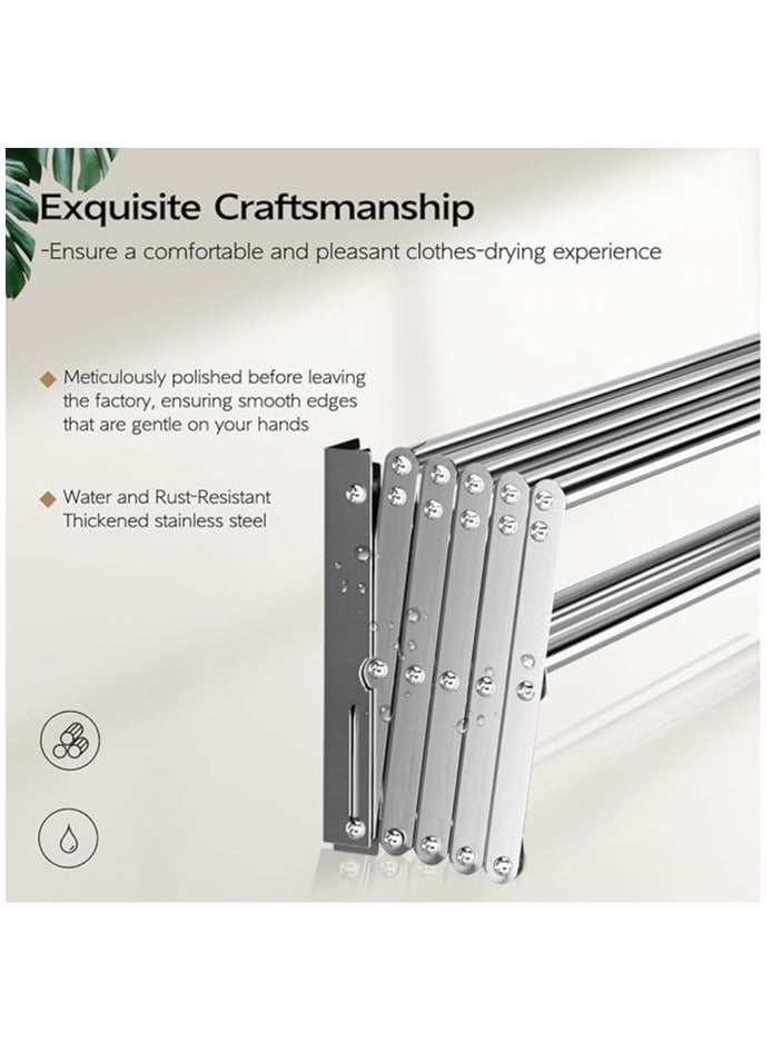 Wall-Mounted Expandable Drying Rack for Towels and Clothes - Image 2