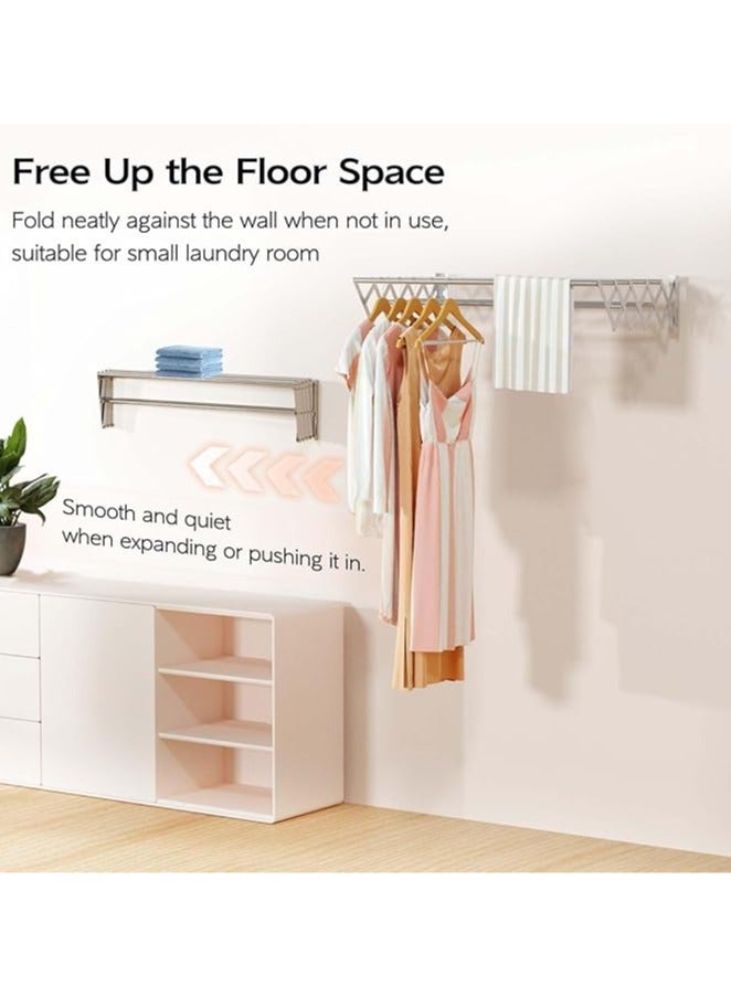Wall-Mounted Expandable Drying Rack for Towels and Clothes - Image 4