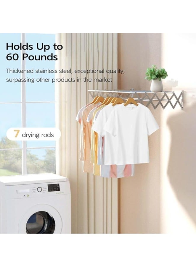 Wall-Mounted Expandable Drying Rack for Towels and Clothes - Image 5