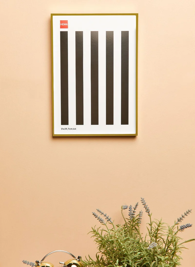 Hema Thin Metal Gold Photo Frame 21X29