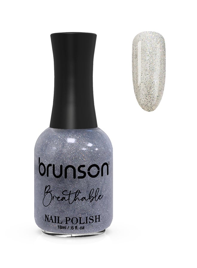 brunson طلاء أظافر قابل للتنفس طلاء أظافر حلال مناسب للوضوء سريع الجفاف نباتي طويل الأمد وسهل التقشير 18 مل BH357