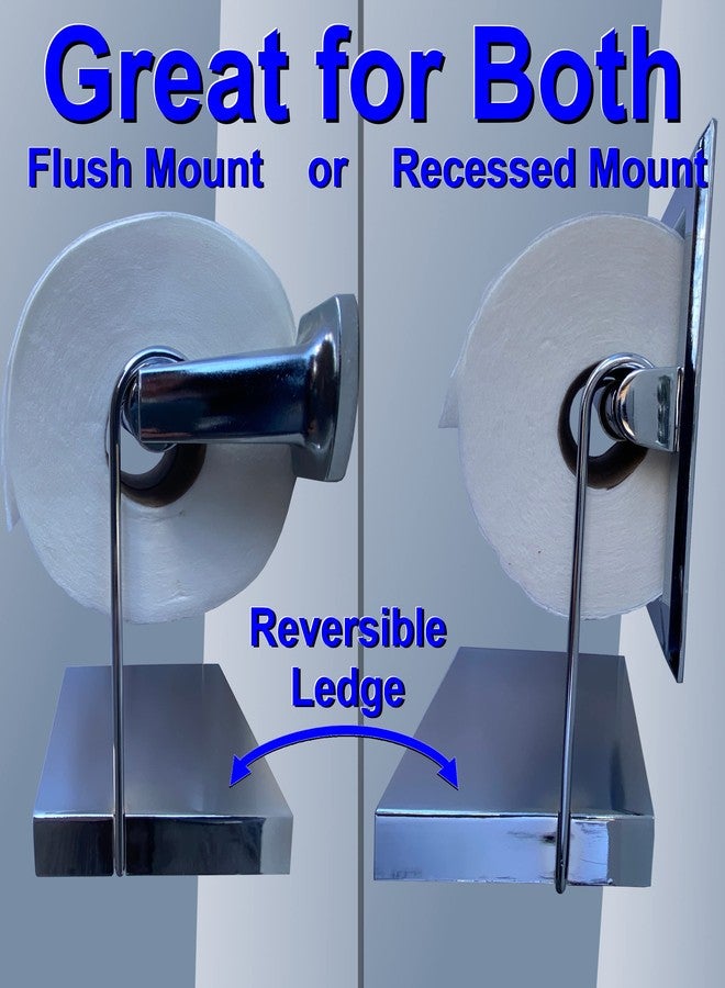Weebak TP Ledge - Multi-Purpose Double Shelf Hangs Below Existing Toilet Paper Holder - Image 5