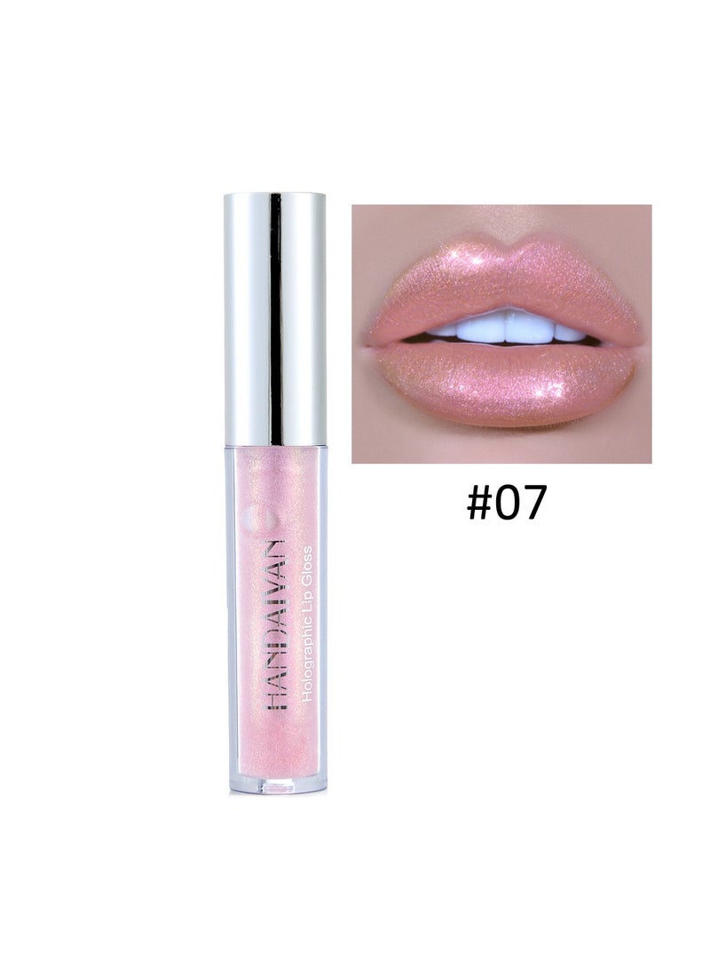 Handaiyan Lip Gloss Plumper Hyaluronic Acid High Shine Super Shine Non-Sticky Color Lips Stain Oil Liquid Lipstick Glaze Glitter Lifter Long Lasting Waterproof Moisturizing for Women Girls - Image 2
