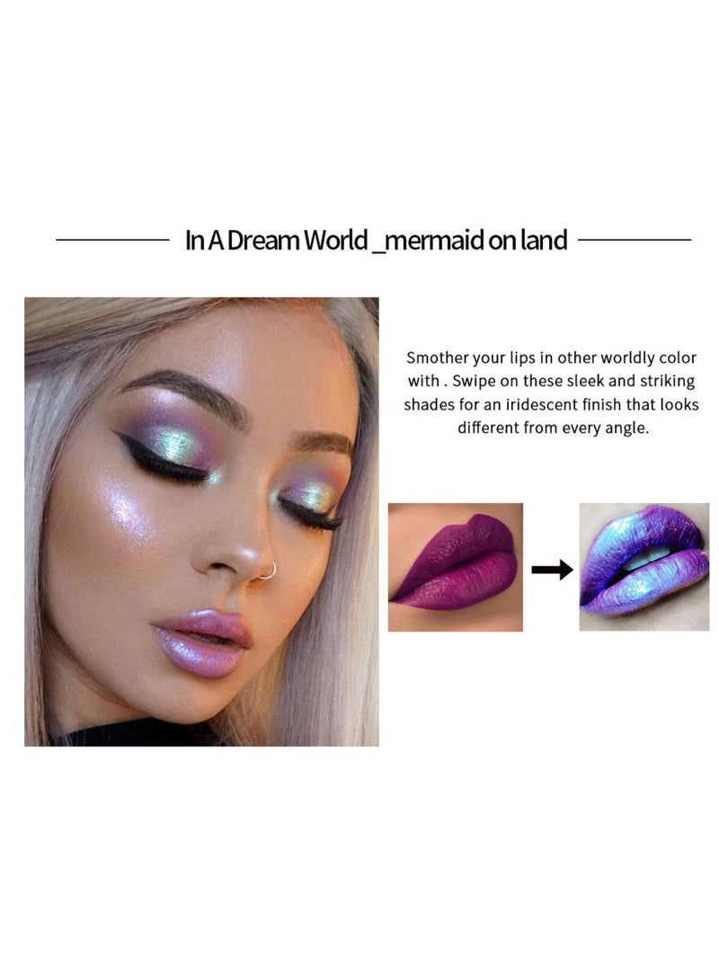 Handaiyan Lip Gloss Plumper Hyaluronic Acid High Shine Super Shine Non-Sticky Color Lips Stain Oil Liquid Lipstick Glaze Glitter Lifter Long Lasting Waterproof Moisturizing for Women Girls - Image 5