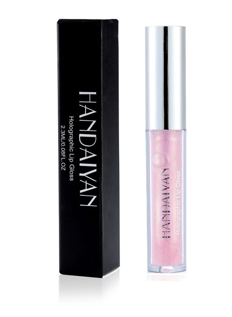 Handaiyan Lip Gloss Plumper Hyaluronic Acid High Shine Super Shine Non-Sticky Color Lips Stain Oil Liquid Lipstick Glaze Glitter Lifter Long Lasting Waterproof Moisturizing for Women Girls - Image 1
