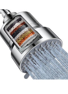 TAYRAN Filtered Shower Head, 3 Modes High Pressure Shower Head with 15 Stage Hard Water Shower Filter Cartridge for Remove Chlorine and Harmful Substances  - Image 1
