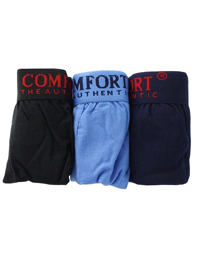 COMFORT THE AUTHENTIC Mens Mini Trunk 3pc Cotton - Image 3
