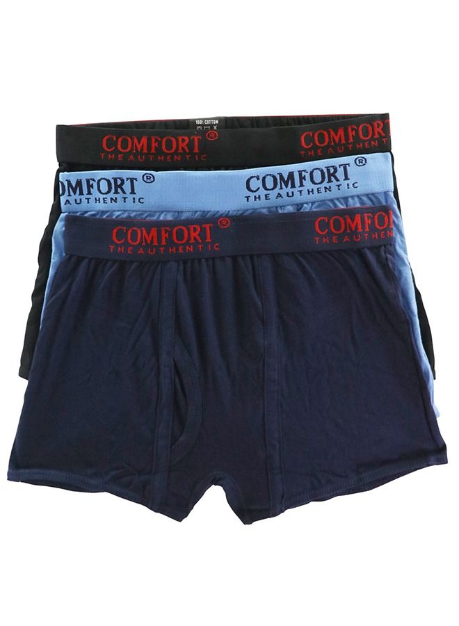 COMFORT THE AUTHENTIC Mens Mini Trunk 3pc Cotton - Image 2