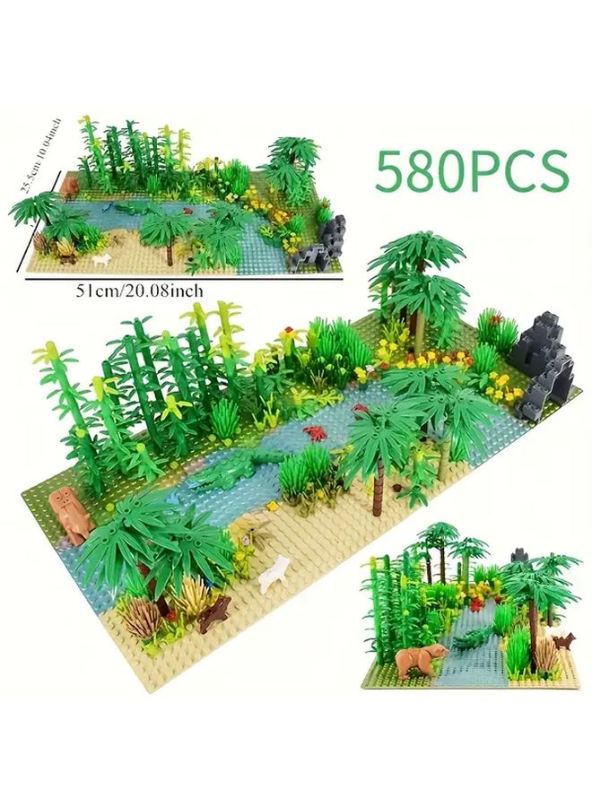 Rainforest Building Blocks 580 Pcs DIY Creative Set Holiday Gift - Image 2